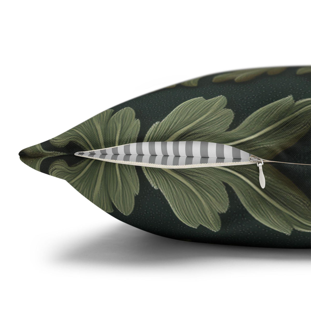 William Morris Inspired Pillow Cover: Vintage Style Autumn Tapestry in Sage and Cream