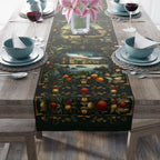 William Morris Christmas Table Runner: Country Farmhouse Winter Harvest