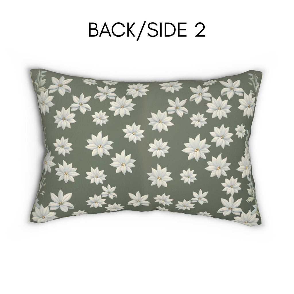 William Morris Snowman Lumbar Pillow: Holiday Home Decor