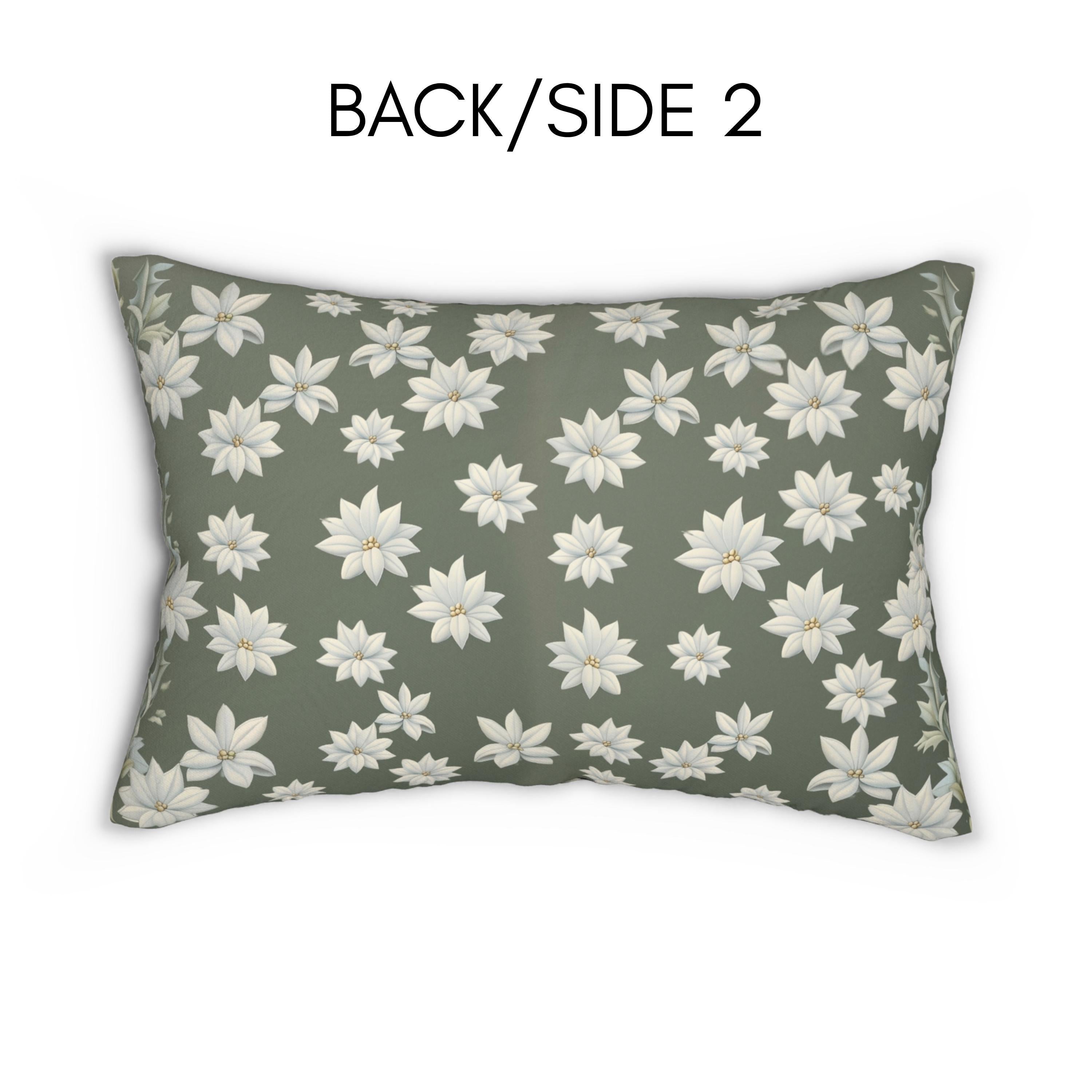 William Morris Snowman Lumbar Pillow: Holiday Home Decor