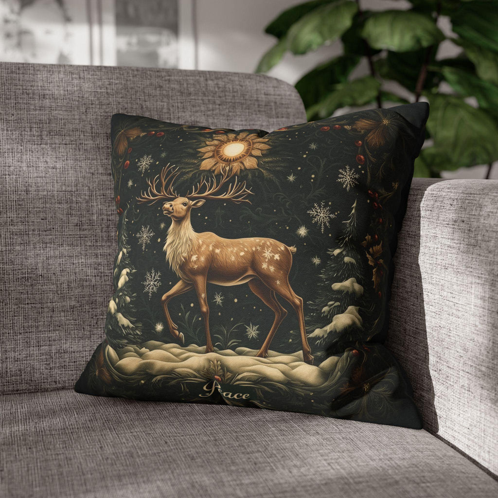 William Morris Reindeer Winter Pillowcase,  Christmas Decorative Cushion Cover