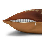 Autumn Wildflower Pumpkin Throw Pillow: Fall Decor, Sofa or Bed