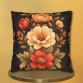 Peony Pillow Cover: Autumn Floral in Warm Rustic Colors