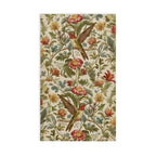 William Morris Hummingbird Hand Towel: Vintage Style Botanical Bird Floral Accent