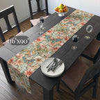 William Morris inspired Table Runner: Pastel Butterfly Garden