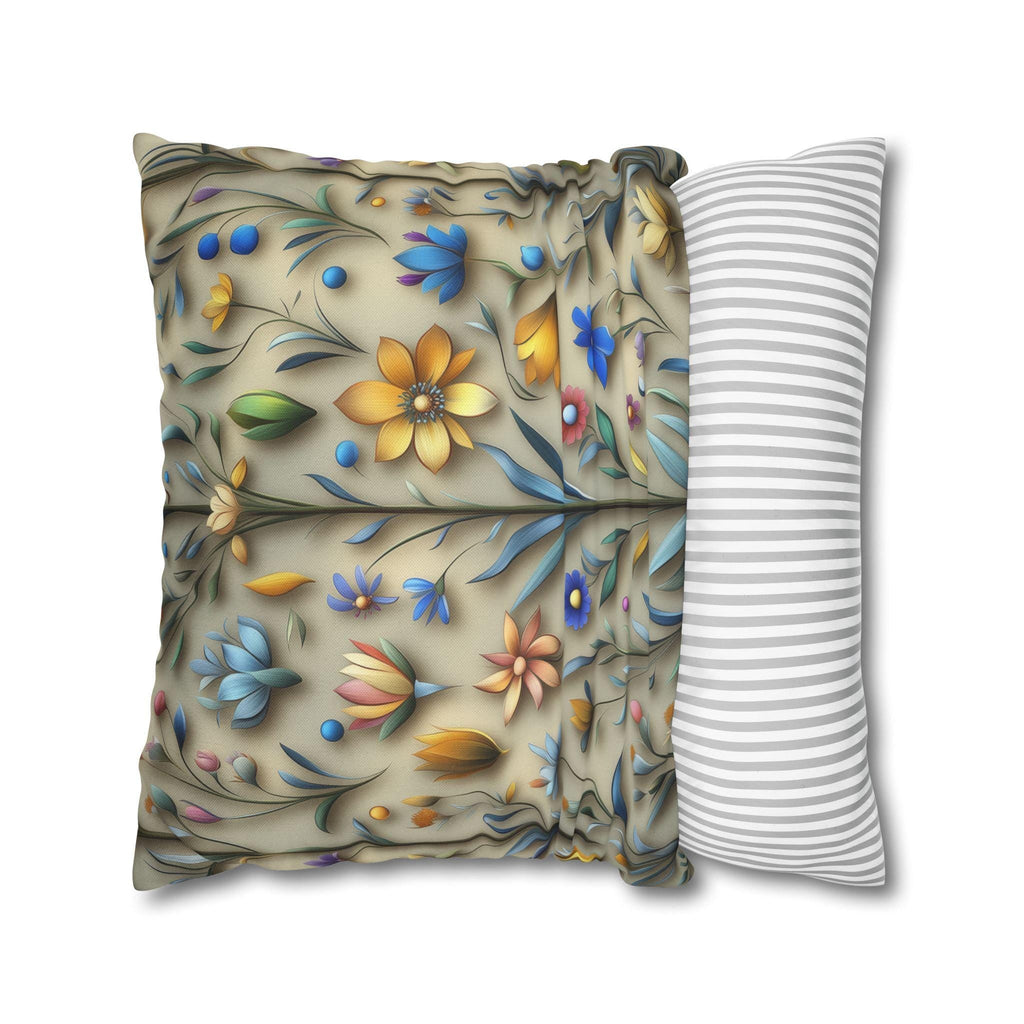 William Morris Inspired Floral Pillowcase: Arts & Crafts Botanical Cushion Cover for Home Decor