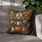 William Morris Inspired Fall Pillow Cover: Autumn Harvest Tapestry, Pumpkin, Pear & Gold