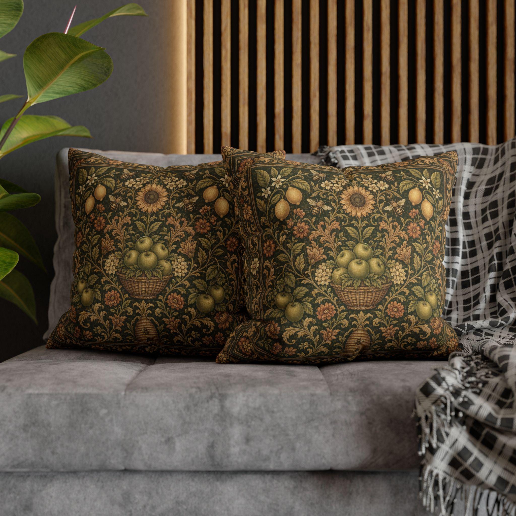 William Morris Style Pillow Cover: End of Summer Transitional Decor