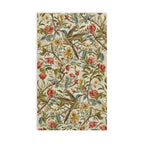 William Morris Hummingbird Floral Hand Towel: Vintage Style Botanical Accent