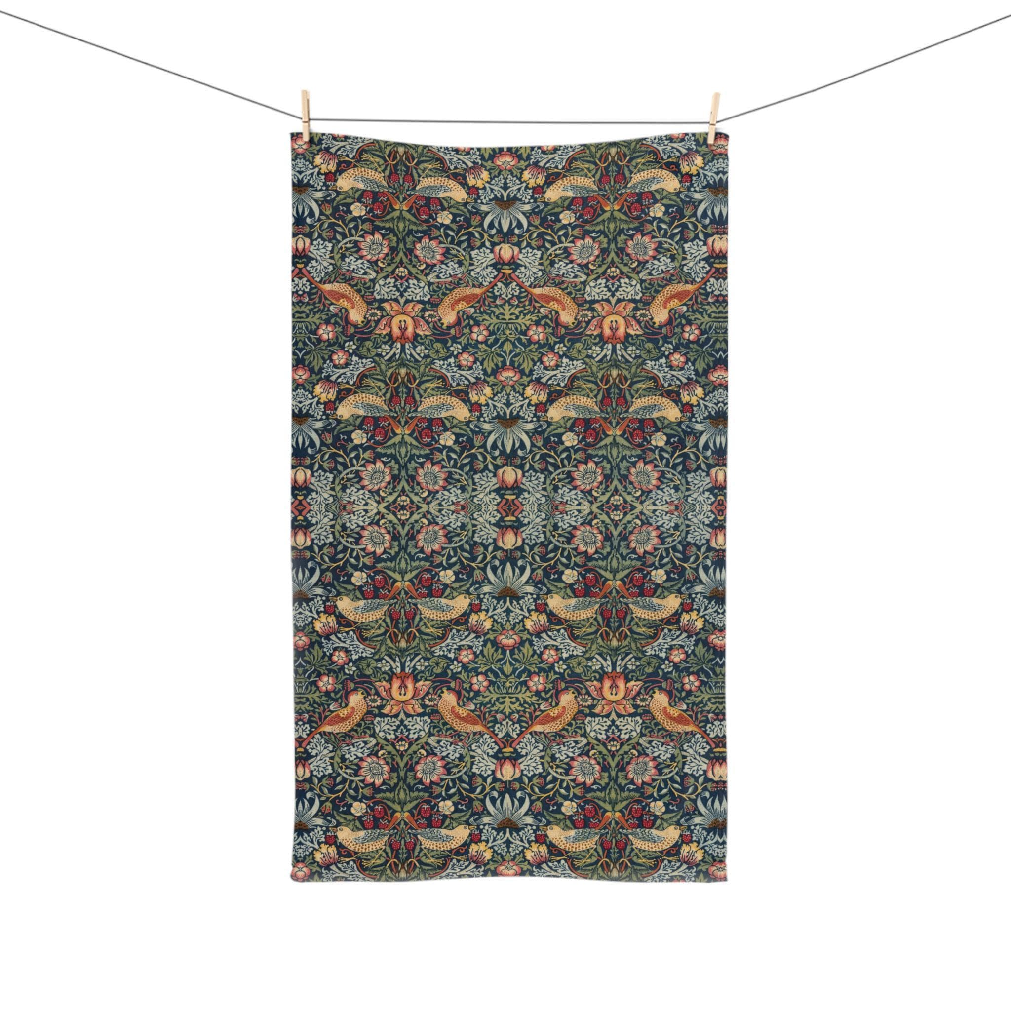 Strawberry Thief Heritage Hand Towel: William Morris Classic Reimagined