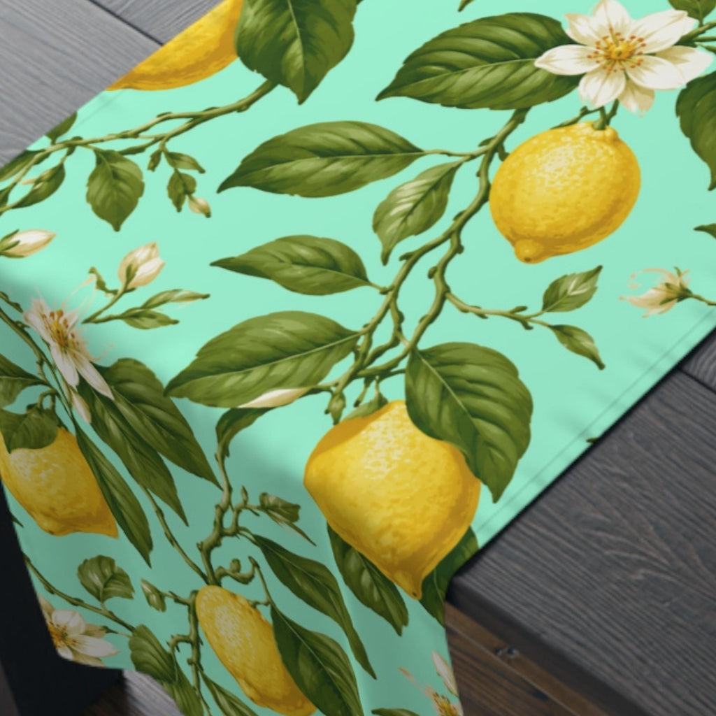 Lemon Table Runner Collection: 7 Citrus and Stripe Variations