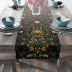 William Morris inspired Table Runner: Vintage Style Moody Blooms