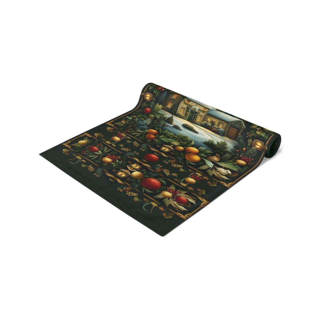 William Morris Christmas Table Runner: Country Farmhouse Winter Harvest