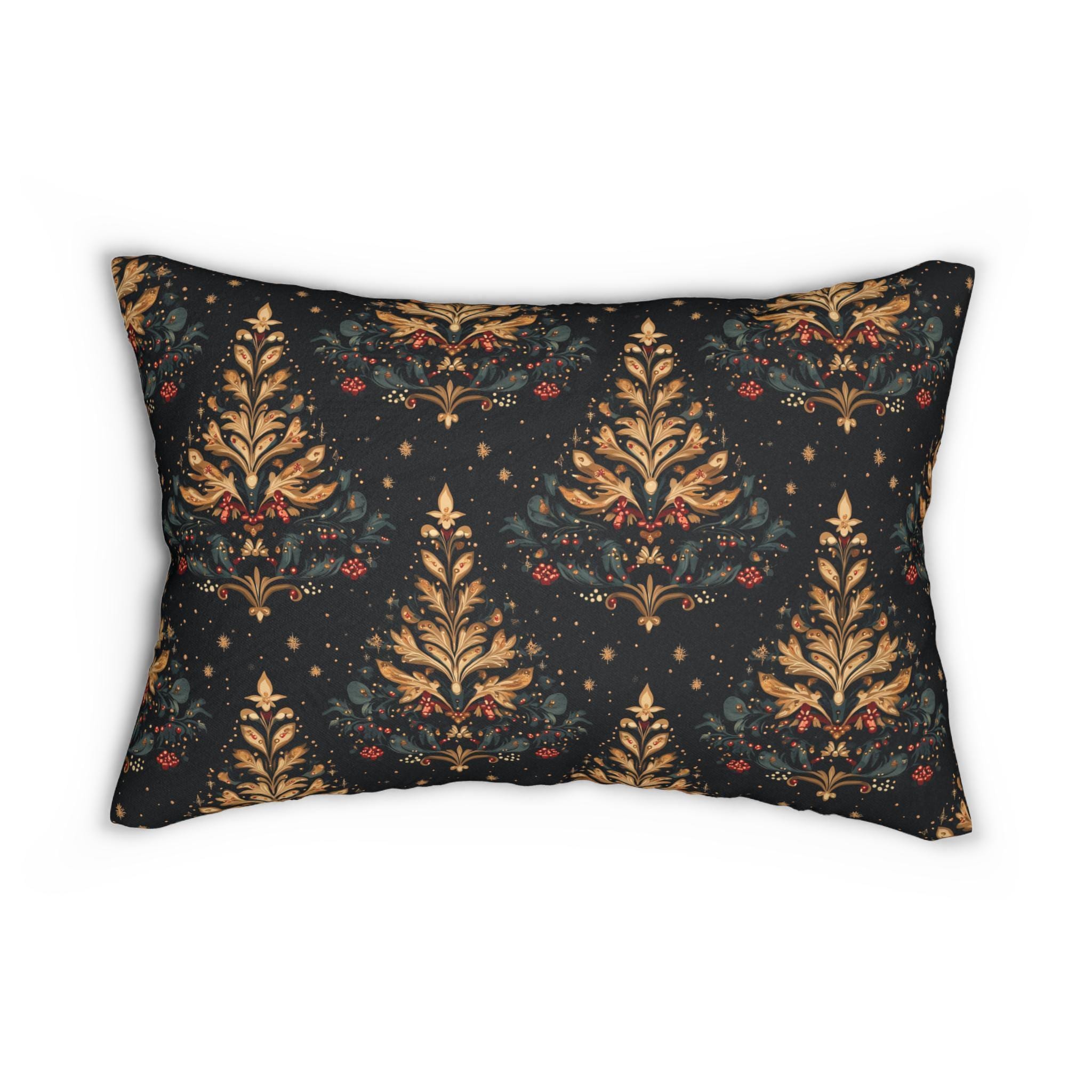 William Morris Christmas Tree Lumbar Pillow: Holiday Decor