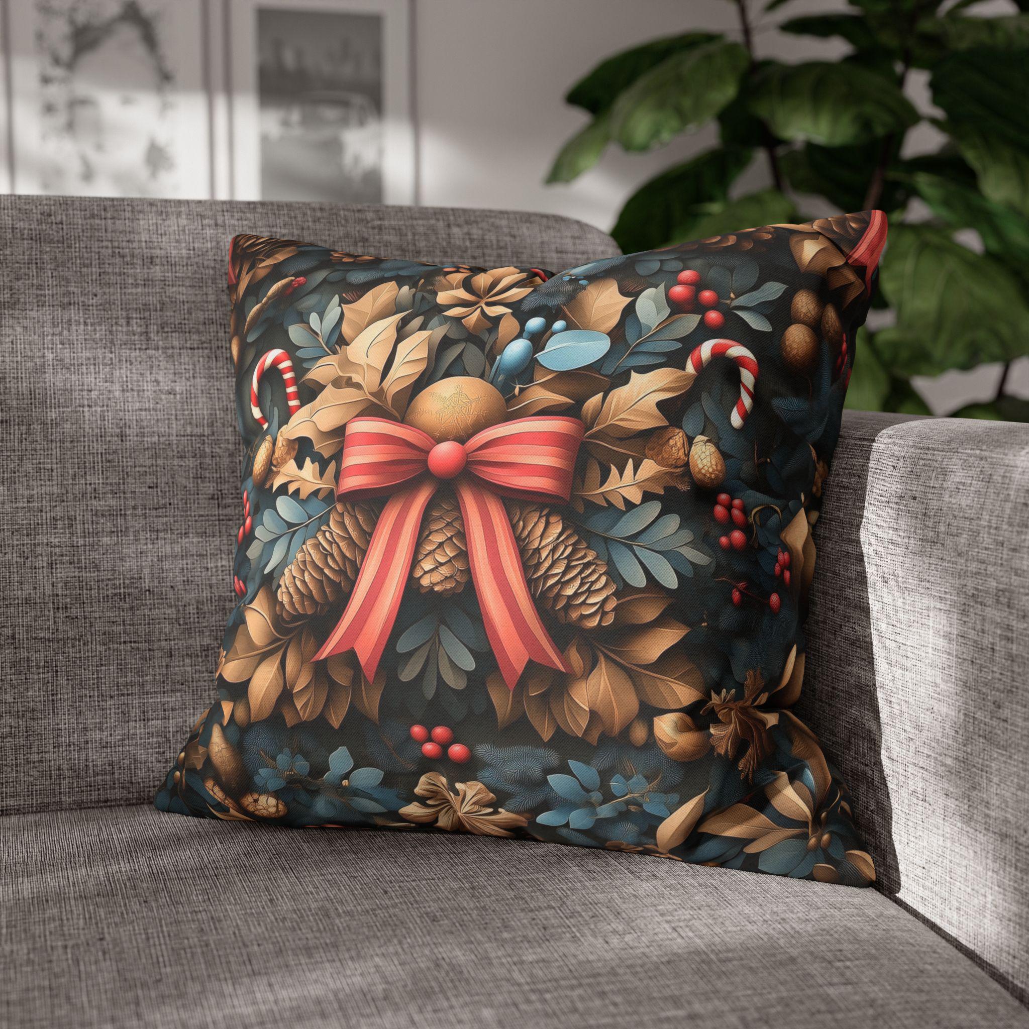 William Morris Christmas Pillow Cover:  Vintage Style Decor Holiday Tapestry Accent