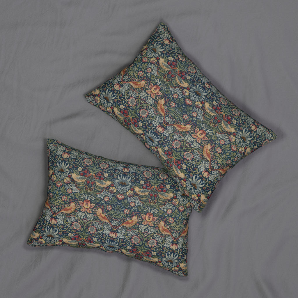 Strawberry Thief Heritage Lumbar Pillow: William Morris Classic Reimagined