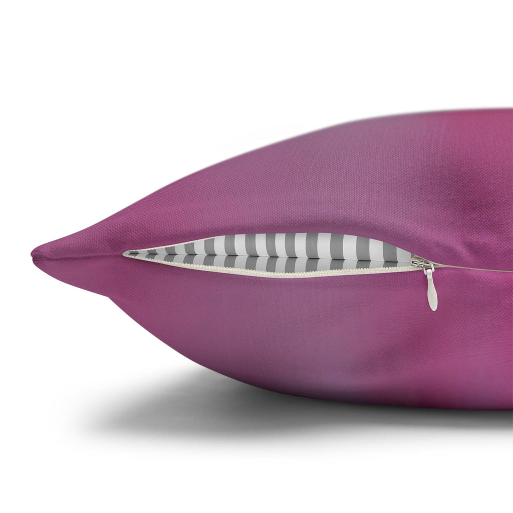 Romantic Coquette Pillow Cover: Pink Satin Bow Image & Floral Accents for Feminine Bedroom Decor