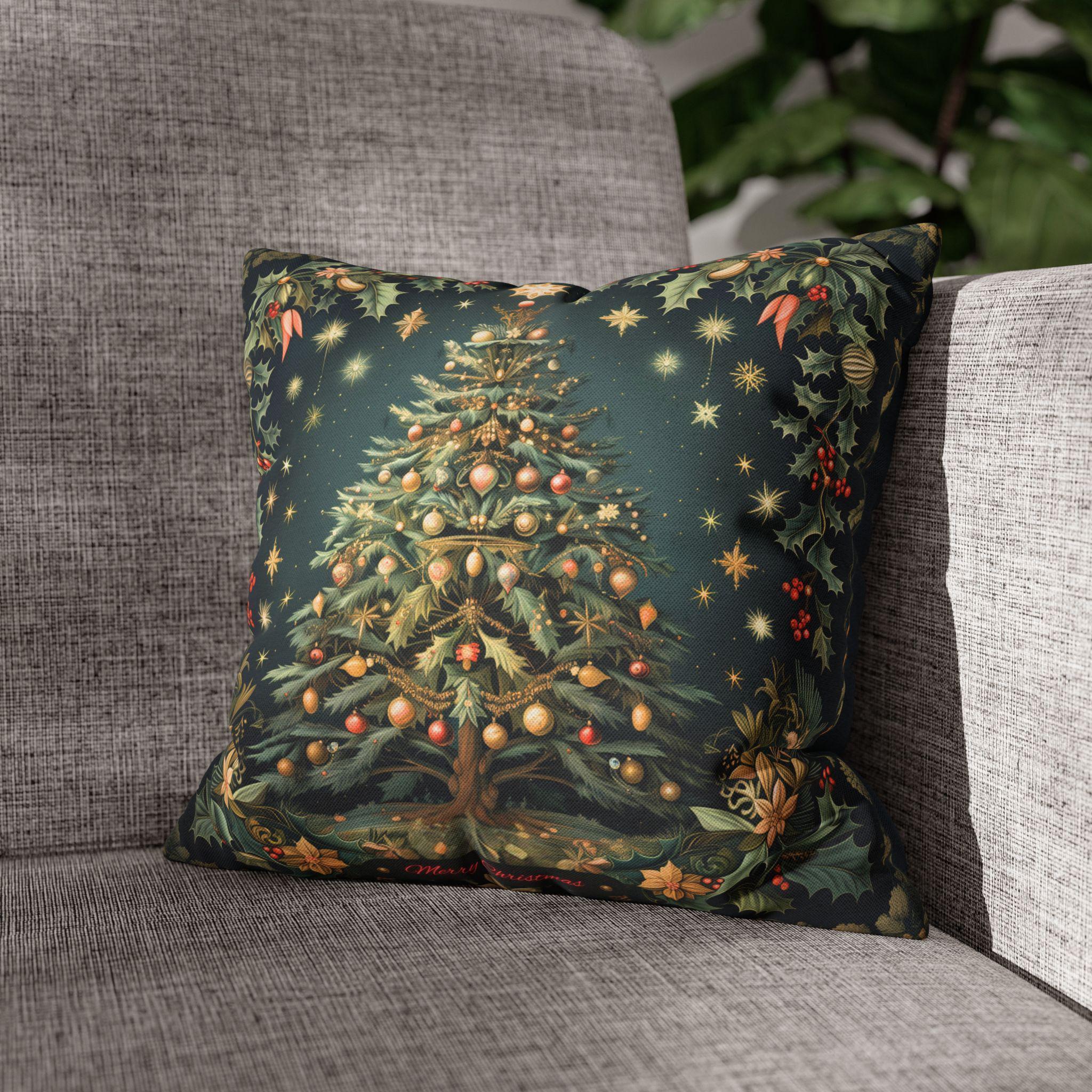 William Morris Christmas Pillow Cover: Botanical Tree, Vintage Style