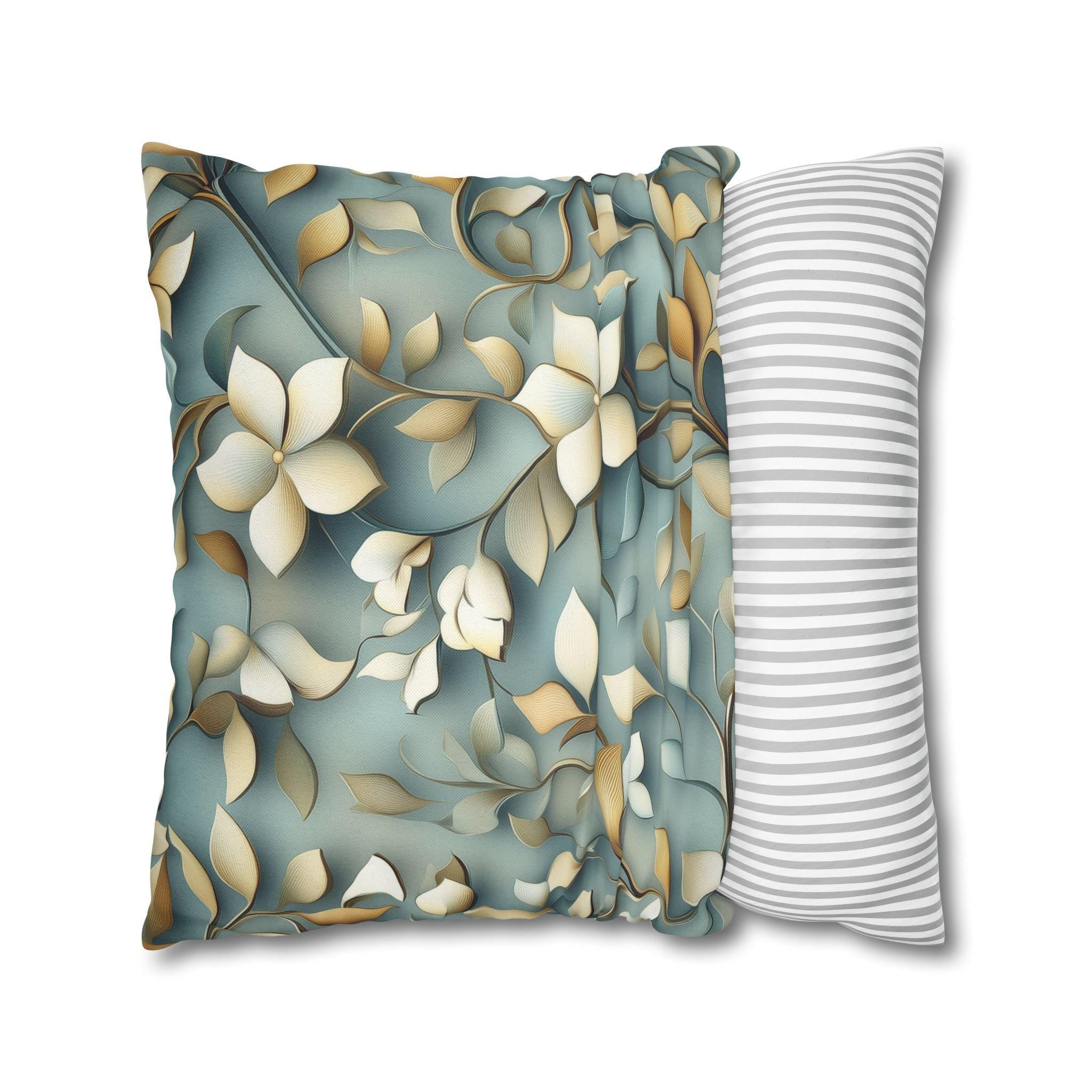 William Morris Inspired Botanical Floral Pillow Cover: Elegant Nature Home Decor Cushion