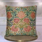 William Morris Style Hyacinth Pillow Cover: John Henry Dearle Inspired Floral