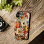 Wildflower iPhone Case: Vintage Style Floral Design, Slim Protective Cover
