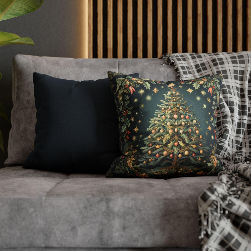William Morris Christmas Pillow Cover: Botanical Tree, Vintage Style