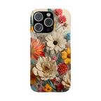 Wildflower iPhone Case: Vintage Style Floral Design, Slim Protective Cover