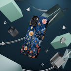 Blue Wildflower MagSafe iPhone Case: Dreamy Floral Design 14 15 16 Pro Plus Max