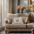 Distressed Longhorn Skull Lumbar Pillow: Western Ranch Decor Rustic Southwest Accent