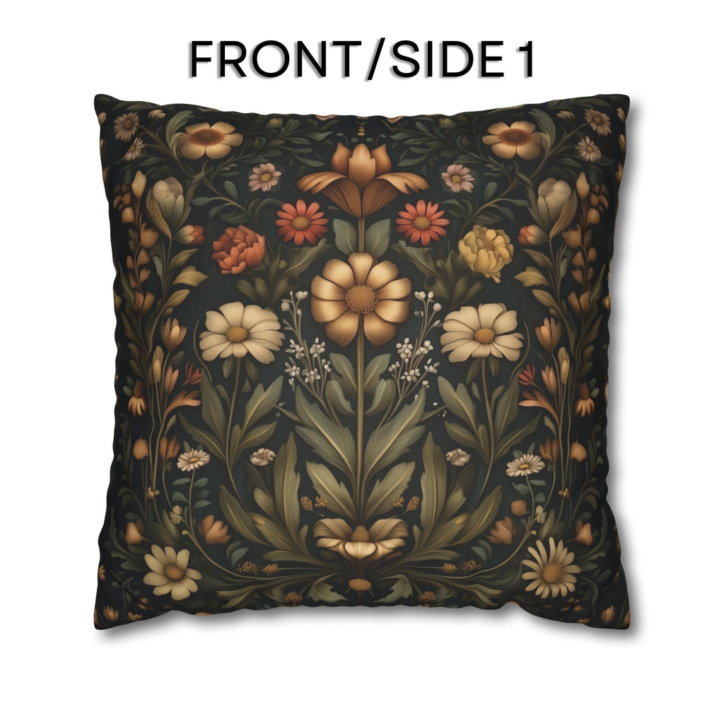 William Morris Inspired Throw Pillow Cover: Spring Garden Botanicals
