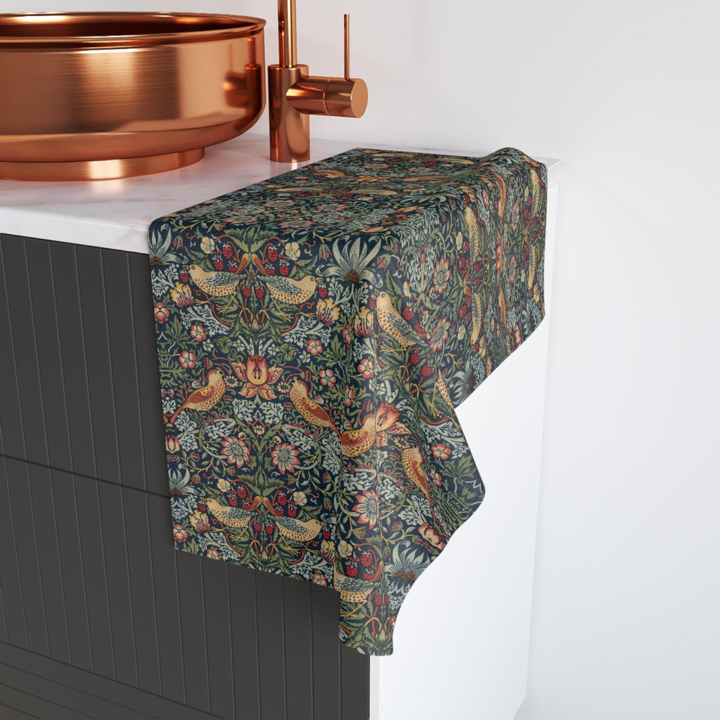 Strawberry Thief Heritage Hand Towel: William Morris Classic Reimagined