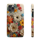 Wildflower iPhone Case: Vintage Style Floral Design, Slim Protective Cover