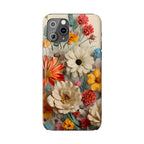 Wildflower iPhone Case: Vintage Style Floral Design, Slim Protective Cover