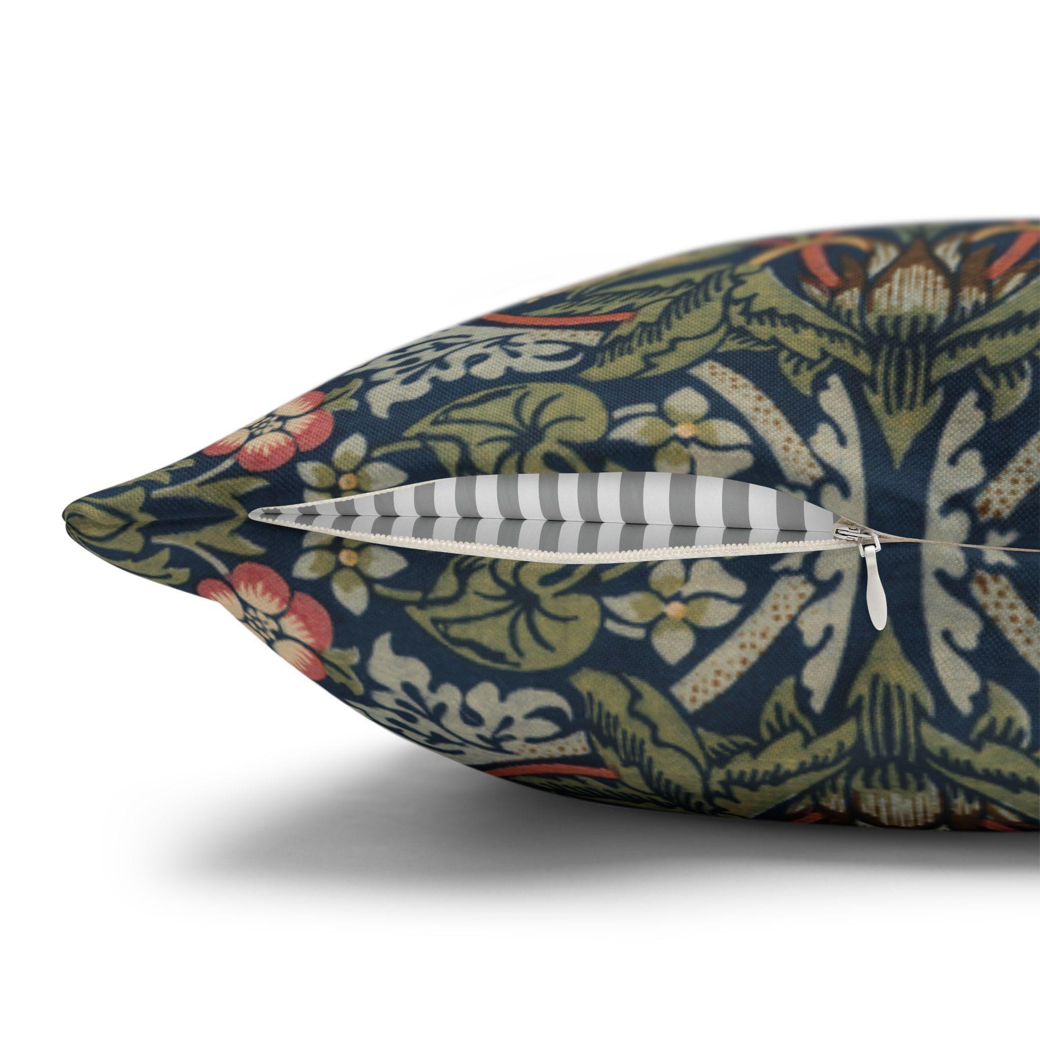 Strawberry Thief Heritage Pillow Cover: William Morris Classic Reimagined
