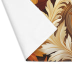 Autumn Leaves Swirling Cotton Twill Placemat - Fall-Themed Table Linen for Thanksgiving Decor 18x14