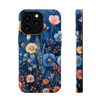 Blue Wildflower MagSafe iPhone Case: Dreamy Floral Design 14 15 16 Pro Plus Max