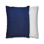 Royal Coat of Arms Pillowcase - Regal Golden Emblem on Royal Blue , Elegant Luxury Decor