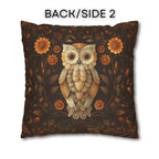 William Morris Owl Pillow Cover: Whimsical Woodland Animal Decor
