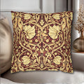 William Morris Pillow Cover: Burgundy Champagne Vintage Pimpernel Reconstructed