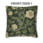 William Morris Pillow Cover: Lodden  Inspired  Sage & Cream Botanicals
