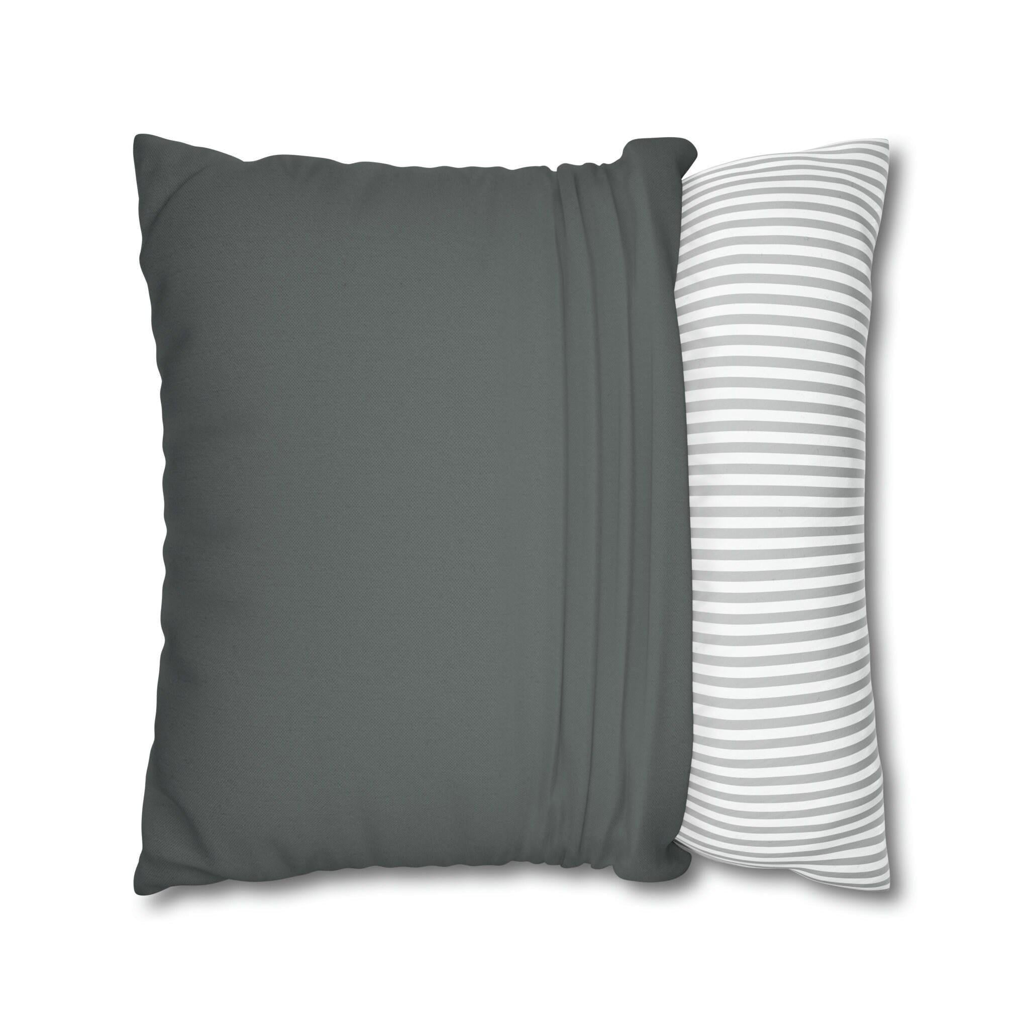 Abstract Christmas Tree & Gnome Pillow Cover: Glistening Night Holiday Decor