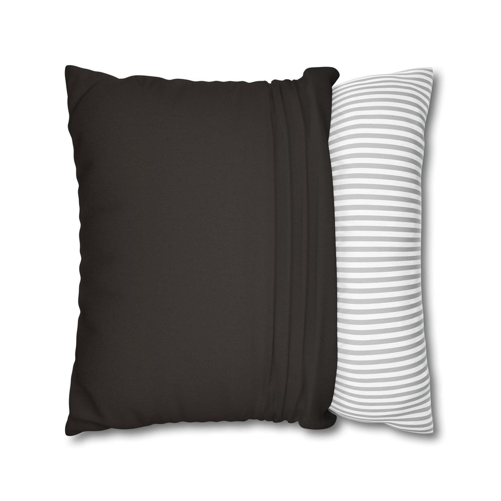 Pillow Cover: Swirling Fall Leaves - Earthy Brown and Orange