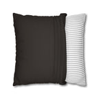 Pillow Cover: Swirling Fall Leaves - Earthy Brown and Orange
