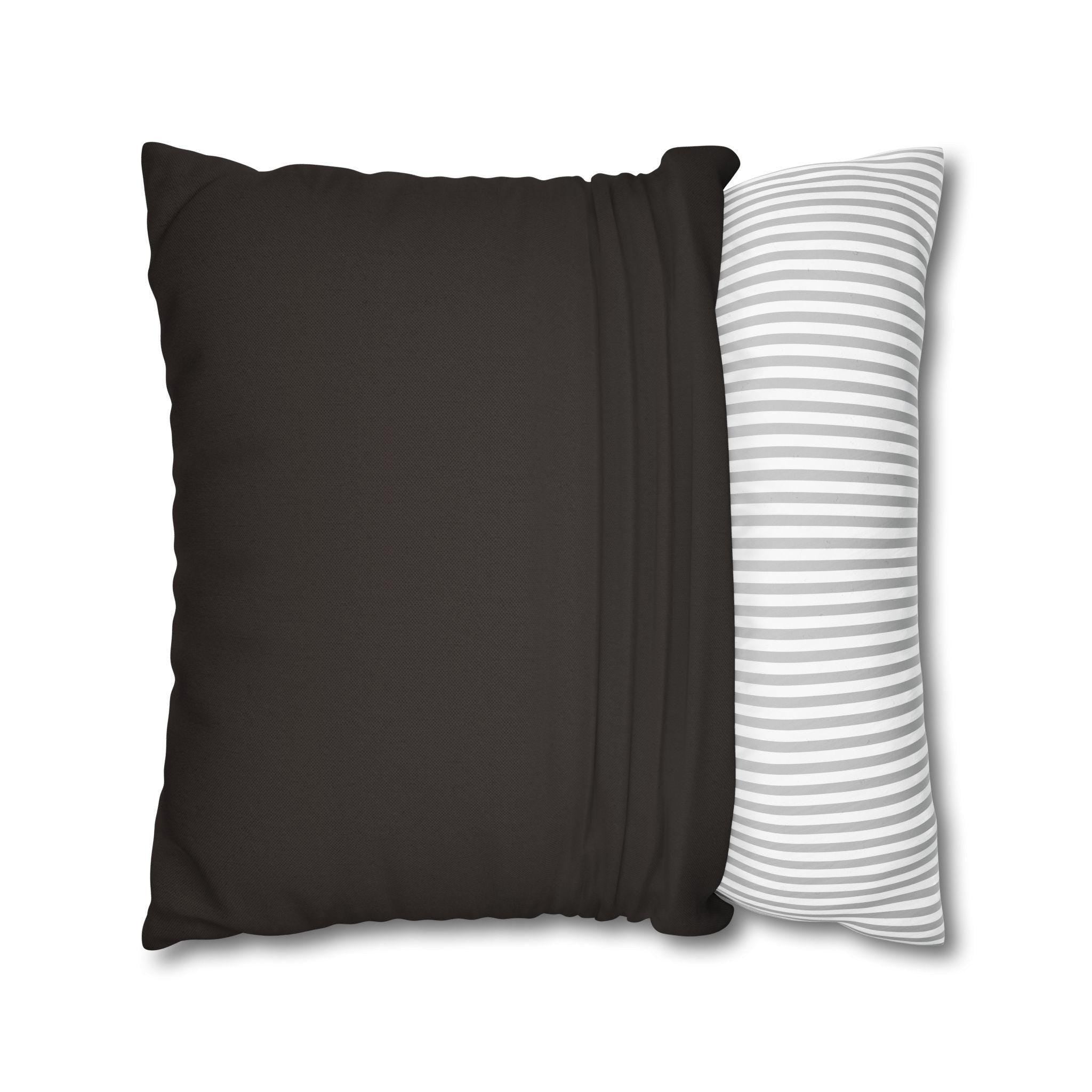 Pillow Cover: Swirling Fall Leaves - Earthy Brown and Orange