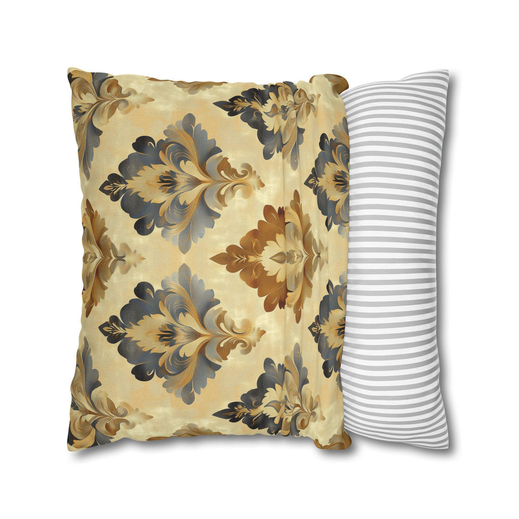 French Farmhouse Damask Pillow Cover: Elegant Home Decor
