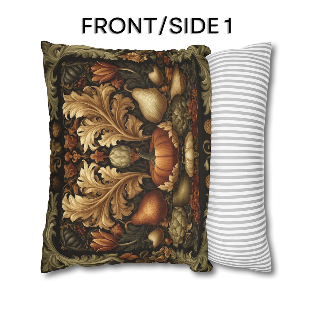 William Morris Inspired Pillow Cover: Vintage Style Autumn Harvest Tapestry