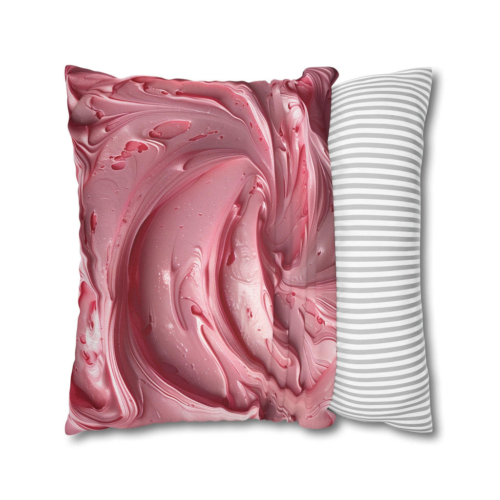 Strawberry Frosting Pillow Cover, Pink Cake Design, Sweet Home Decor