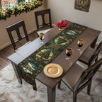 William Morris Christmas Table Runner: Country Farmhouse Winter Harvest