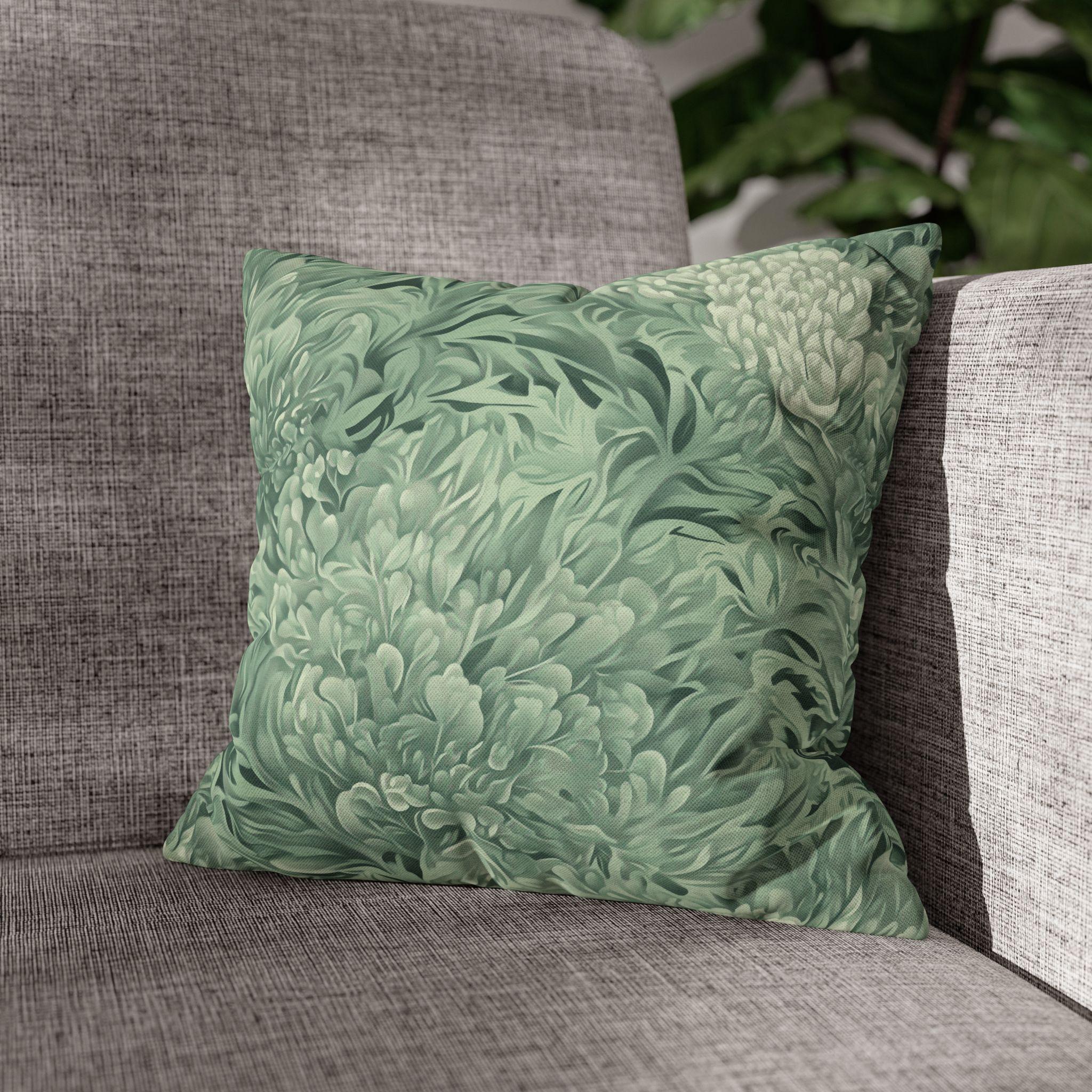 William Morris Inspired Pillow Cover: Modern Sage Marigold Botanical