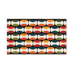 Bauhaus Hand Towel: Retro Mid Century Modern Bold Geometric Design